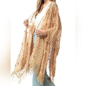 Anna-Kaci Bohemian Fringe Shawl Wrap